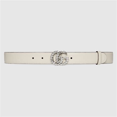 GG Marmont thin belt with crystals 